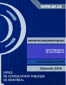 Couverture du rapport - Projet de l’îlot Wanklyn