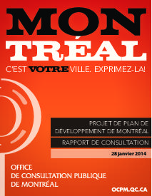 Couverture du rapport - Plan de développement de Montréal