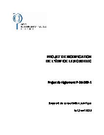 Couverture du rapport - Transformation de l'édifice Le Nordelec - 2