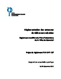 Couverture du rapport - Règlementation des antennes de télécommunication