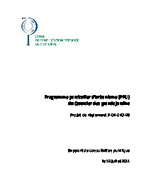 Couverture du rapport - Revitalisation de l'ouest du centre-ville - PPU Quartier des grands jardins