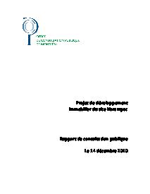 Couverture du rapport - Site Norampac