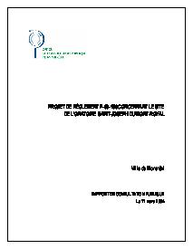 Couverture du rapport - Oratoire Saint-Joseph du Mont-Royal