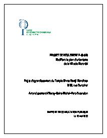 Couverture du rapport - Agrandissement du Temple Shree Ramji Mandhata