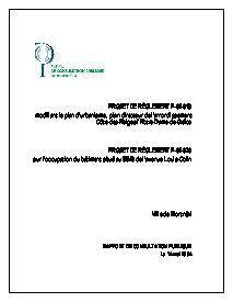 Couverture du rapport - HEC – Projet de règlements P-04-019 et P-04-020