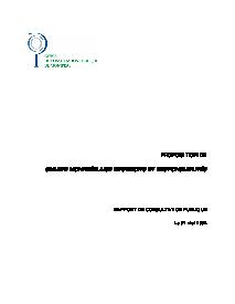 Couverture du rapport - Charte montréalaise des droits et responsabilités
