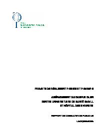 Couverture du rapport - Centre universitaire de santé McGill (CUSM)