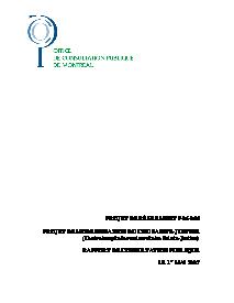 Couverture du rapport - Centre hospitalier universitaire Sainte-Justine