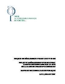Couverture du rapport - Gare de triage d'Outremont