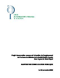 Couverture du rapport - Antenne de diffusion de la Société Radio-Canada