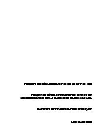 Couverture du rapport - Projet de développement de la maison de Radio-Canada