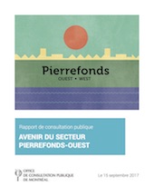 Couverture du rapport - Avenir du secteur Pierrefonds-Ouest