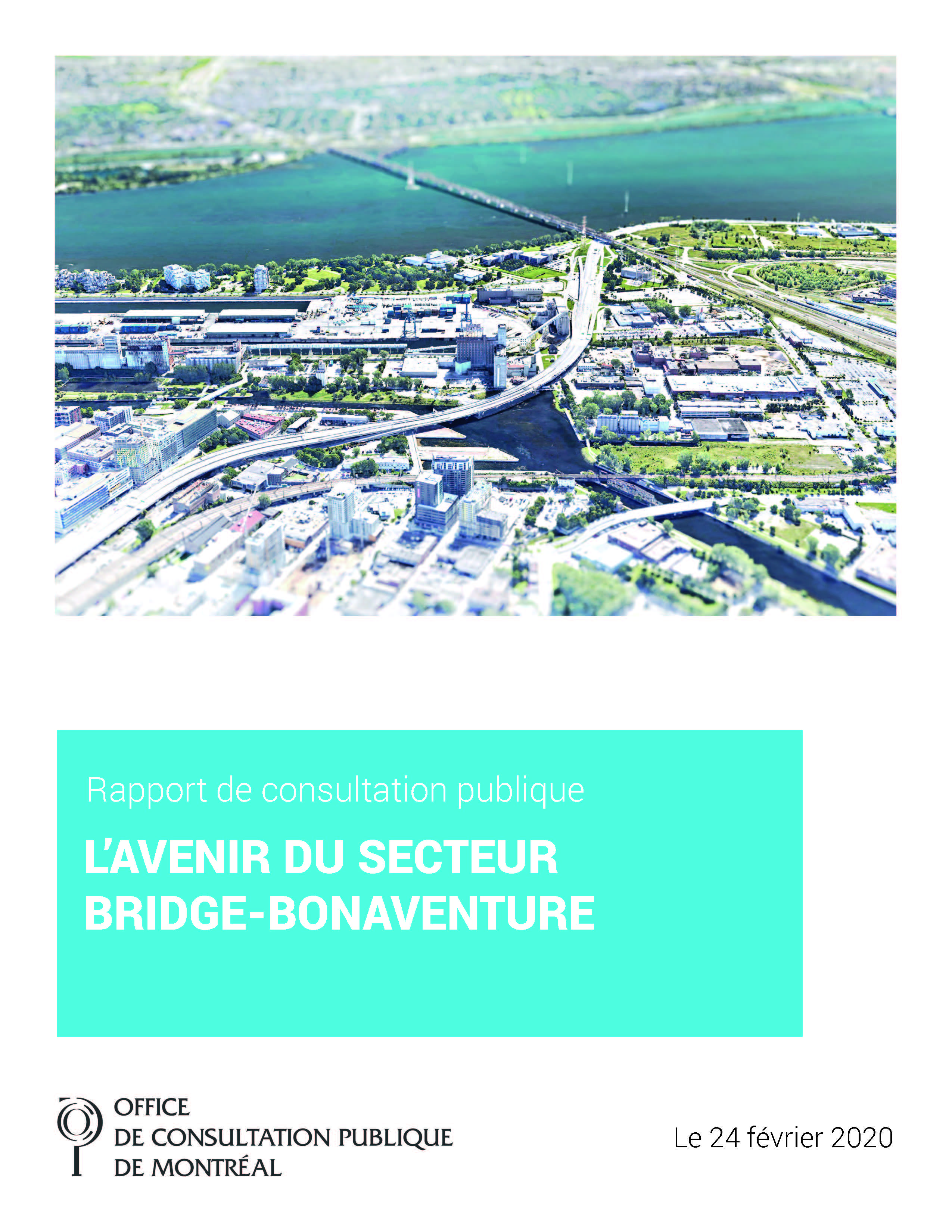 Couverture du rapport - Secteur Bridge - Bonaventure