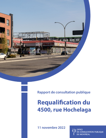 Couverture du rapport - Requalification du 4500, rue Hochelaga